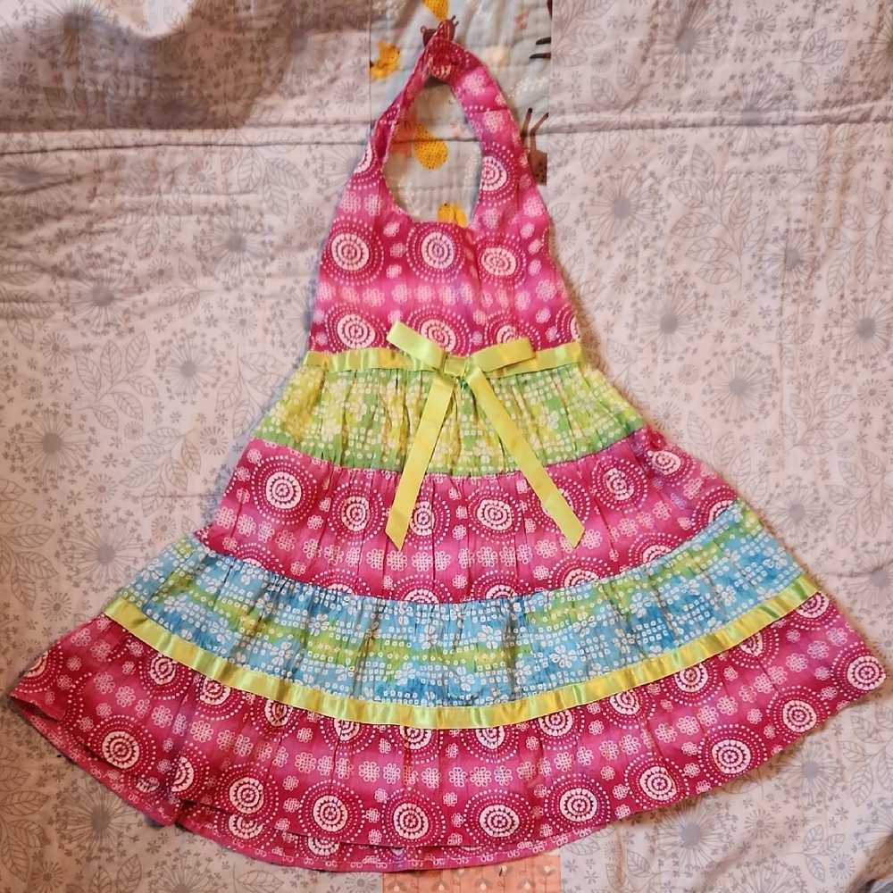 Blueberi Boulevard Pink and Blue Kids Dress